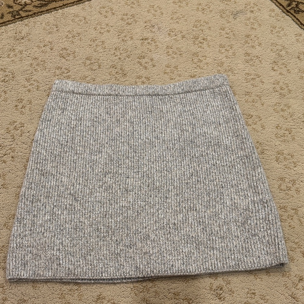 Gray Wool Women's Skirt